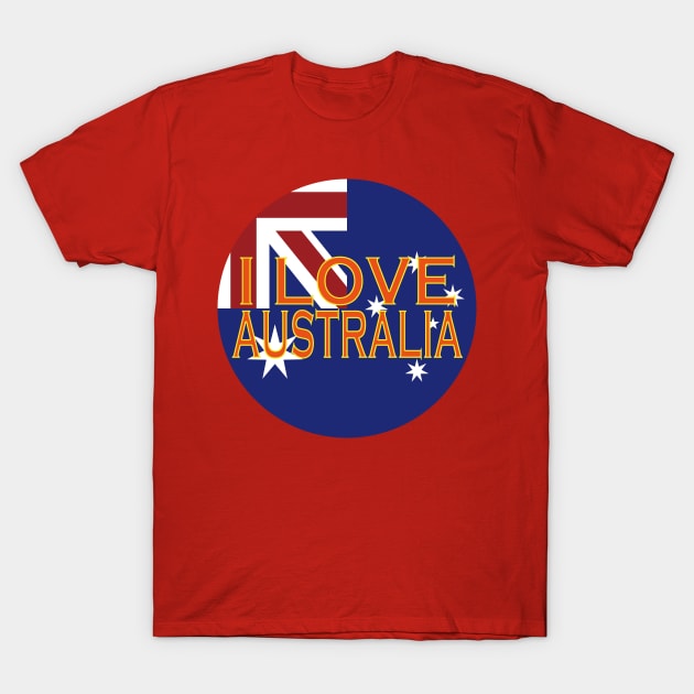 I love Australia T-Shirt by EunsooLee